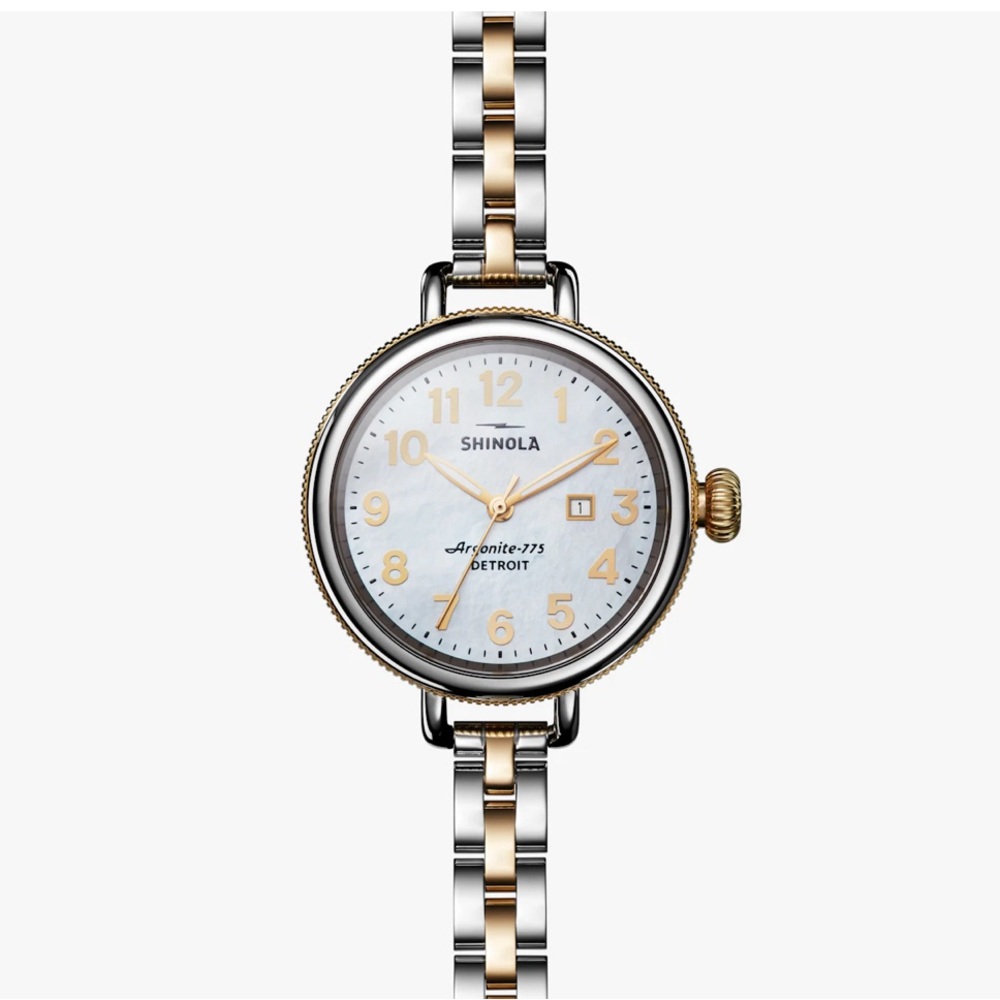 Two Toned Shinola Birdy Watch